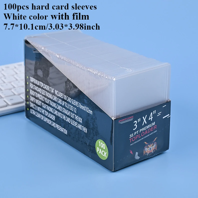 Fundas para tarjetas de 3 "X 4", cargadores superiores, comercio de béisbol, deportes, protectores de tarjetas de fútbol, soporte para tarjetas Toploader de plástico duro, funda para Penny: SEVEN