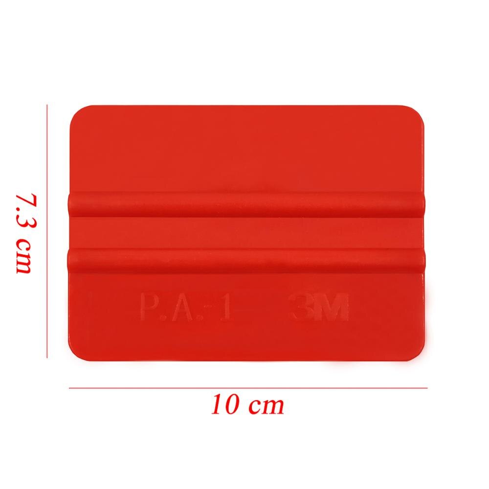 3M Plastic Squeegee 4 Inch Red Sticker Scraper for Pad Wallpaper Pasting Glass Cleaning Vehicles Snow Removal A76