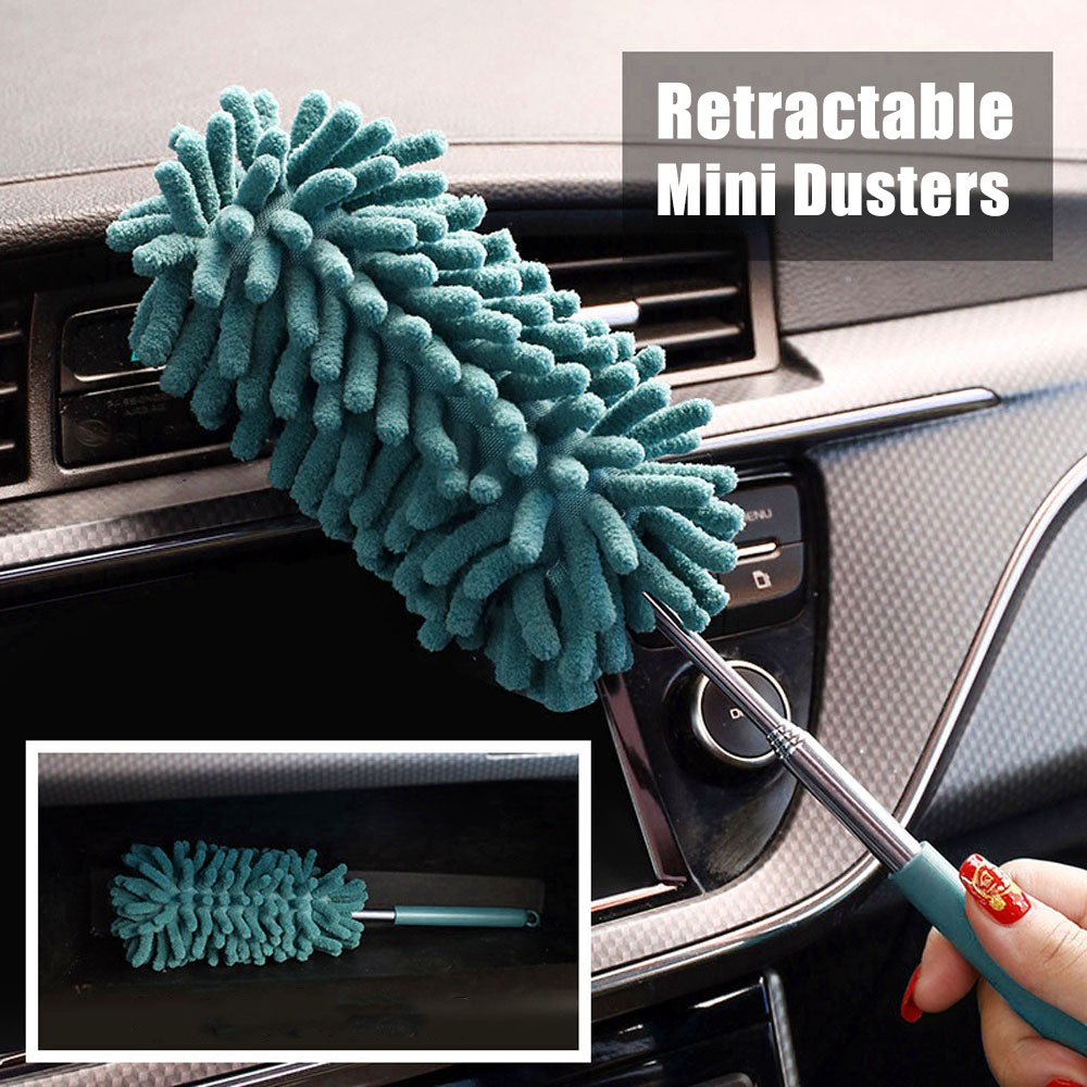 1/2Stck Mini Auto Staubwedel Pinsel Teleskop Staub Entferner Reinigung Waschen Werkzeug für Heimat Auto Klimaanlage möbel Verschluss