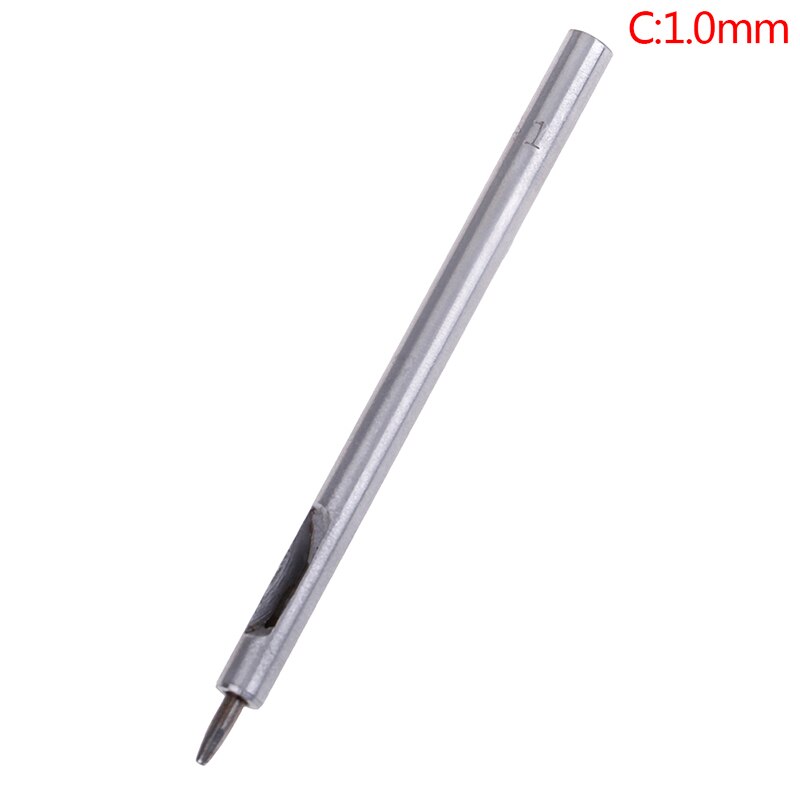 DIY Handgemachte Gürtel Stanzen Leder Locher Hohl Bohren Werkzeuge Leder Handwerk Locher einstellen Leder Werkzeug 0,8 MM-2,5 MM: 1.0mm