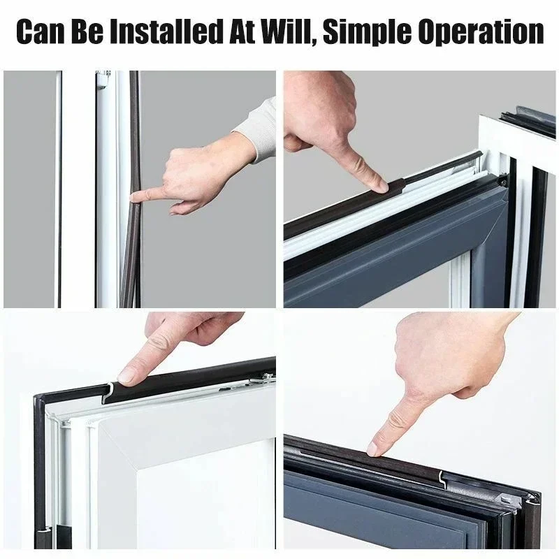 6-40M Casement Window Seal Tape Soundproof Acustic Foam Tape for Weather Stripping Door Seal Gap Filler Noise Reductian Artifact