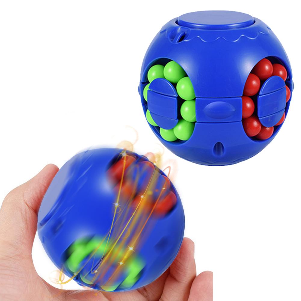 Tol Fluitje Gyro Speelgoed Multifunctionele Antistress Voor Handen Magische Kubus Decompressie Fidget Spinner Kinderen Speelgoed: Blue