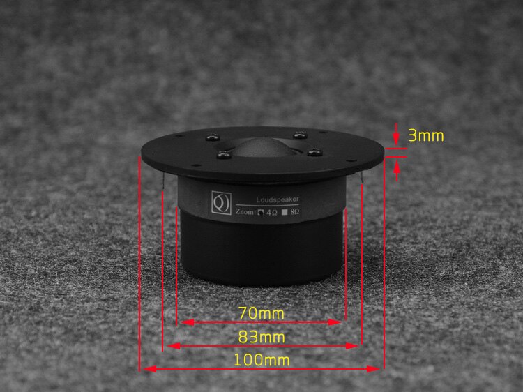 RF-100M 25W 4ohm/8ohm Tweeter 4 Inch Dome Silk Film Tweeter Bookshelf Speaker Upgrade Tweeter Luxury Speaker