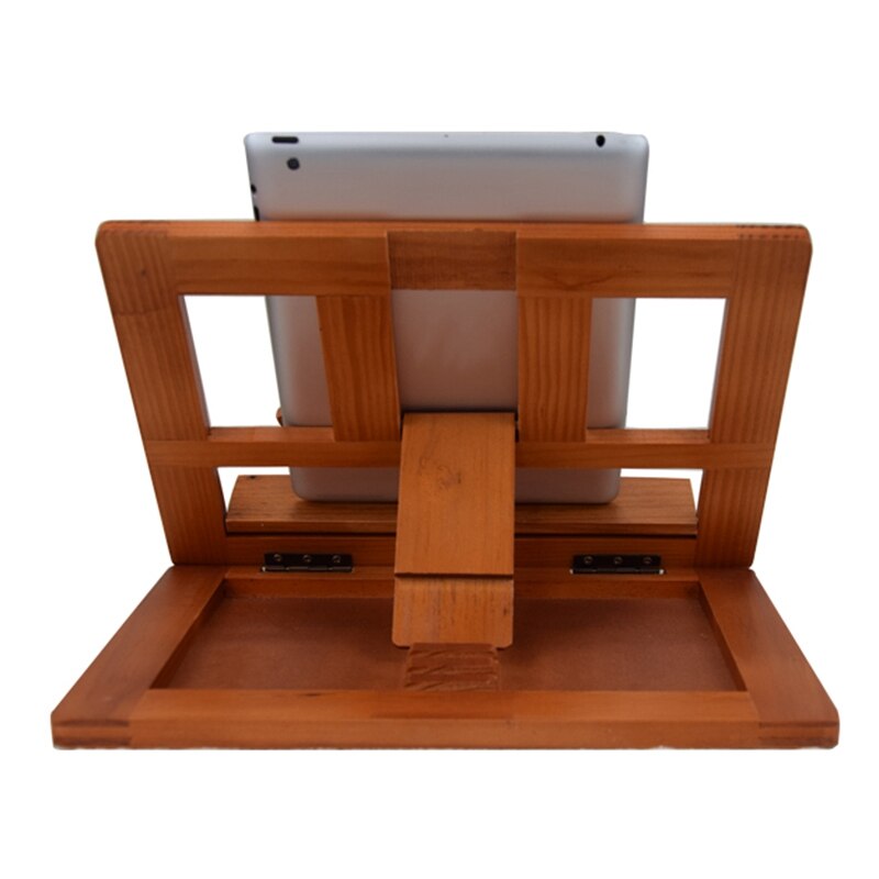Foldable Wood Reading Frame Tablet Stand Portable Bookshelf Cookbook Holder Music Folder Wooden Laptop Tablet IPAD Stand Holders