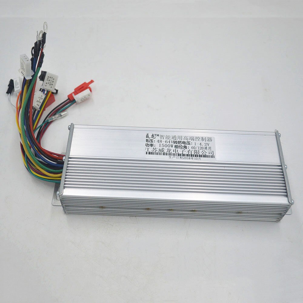 48V to 64V 1500W 45A Sensor/Sensorless Brushless ebike Controller with reverse for e-bike/Scooter/Motorcycle Controller 1000w