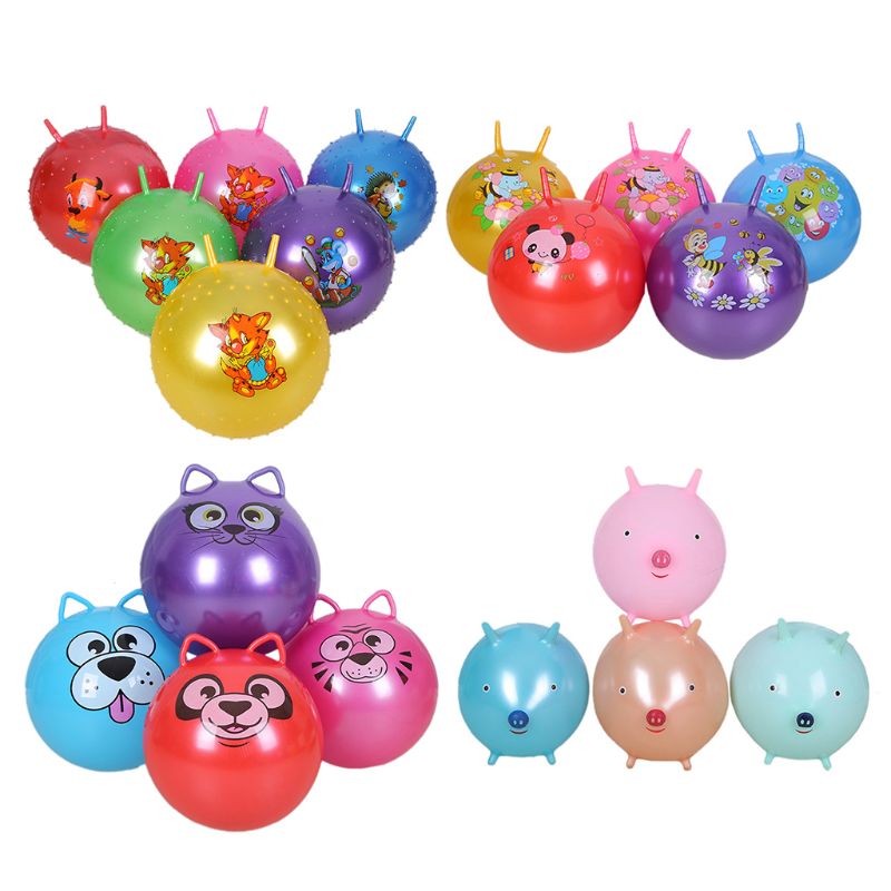 Opblaasbare Jump Bal Hopper Bounce Outdoor Sport Speelgoed Ballen Met Handvat Kinderen Speelgoed B36E