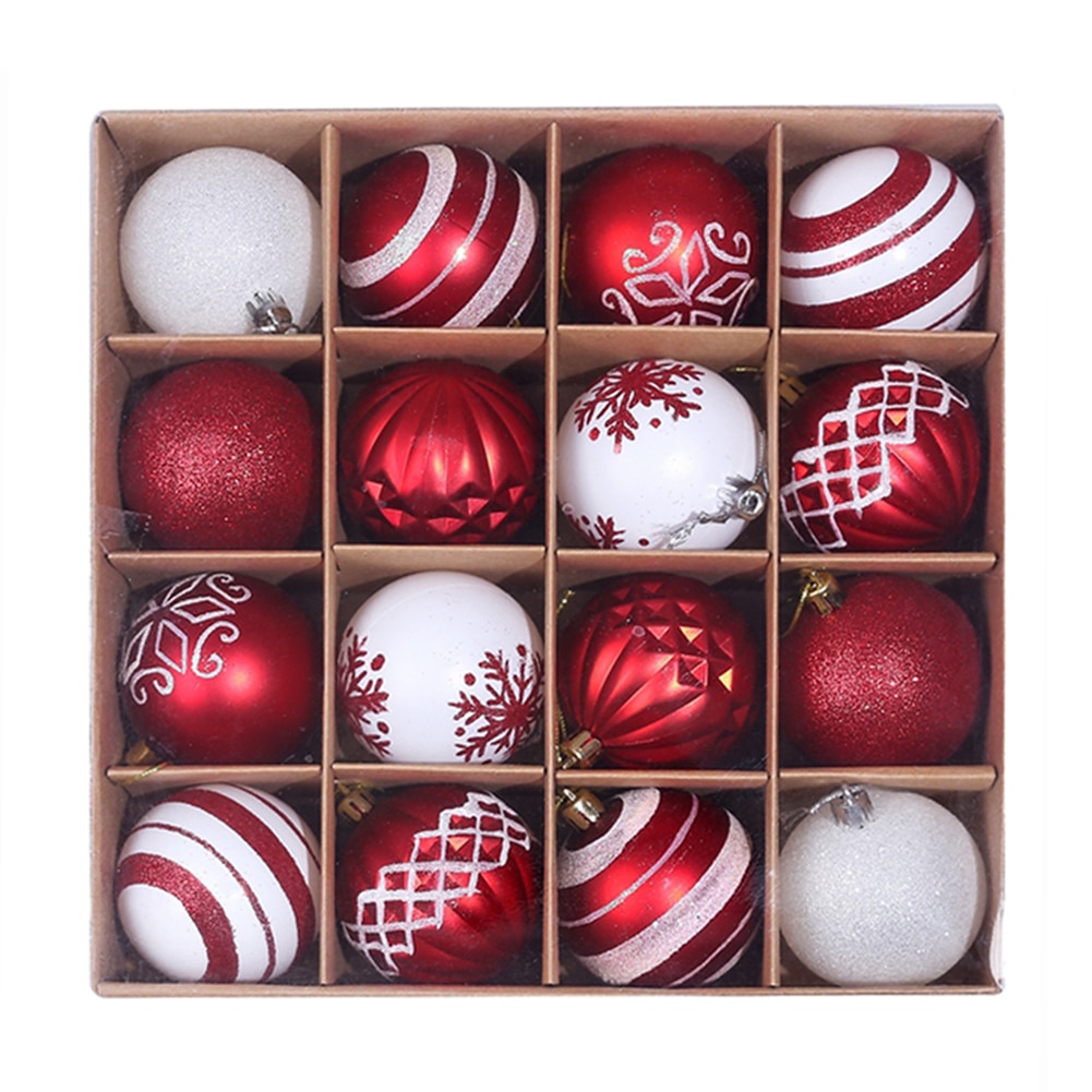 6cm glitter chic christmas joulupallo joulukoristeet korut roikkuu joulukuusen koristeet joulukoristeet kotiin: H