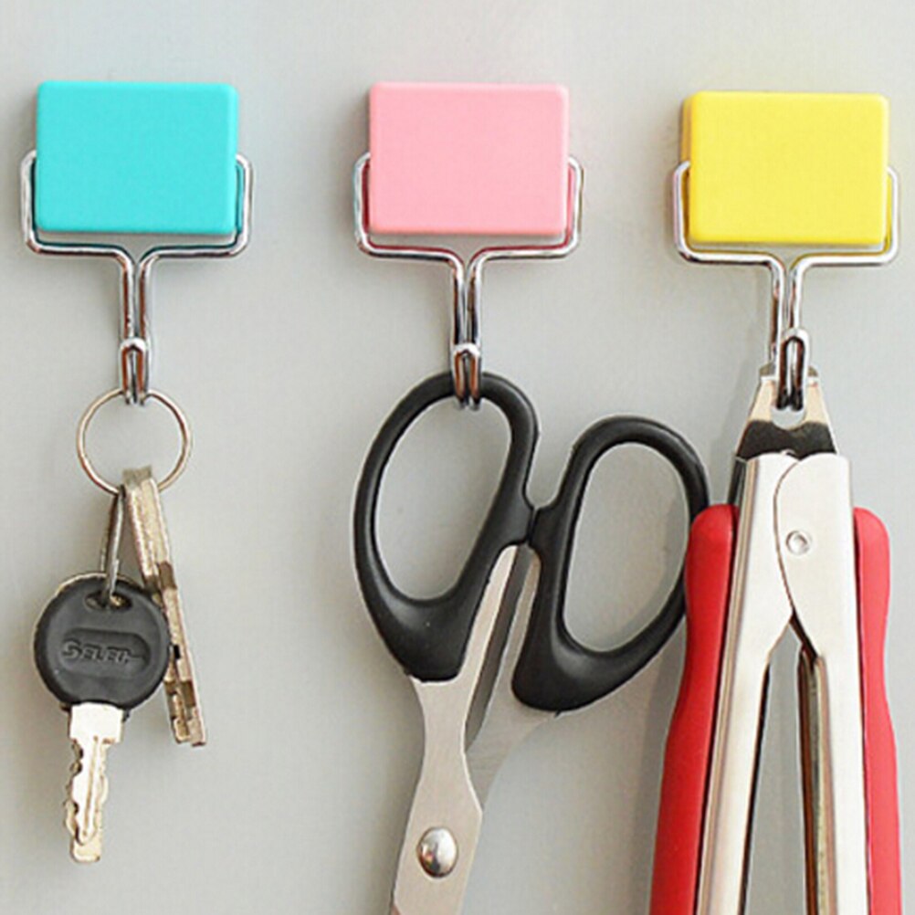 1PC Super Suction Magnetic Hooks To Hang Free Microwave Refrigerator Trace Nail Wall storage hook
