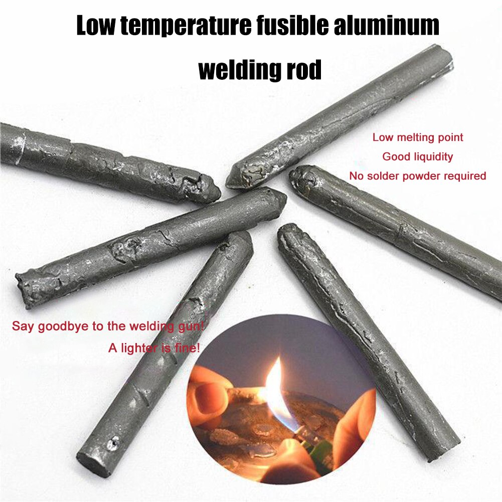 Canne à souder électrolytique polyvalente en aluminium, 7.8cm, facile à fondre, outil sans goût, Portable, fournitures de soudure