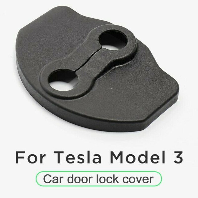 6 Stuks Auto Auto Deurslot Beschermhoes Trim Vervangen Voor Tesla Model 3 -19