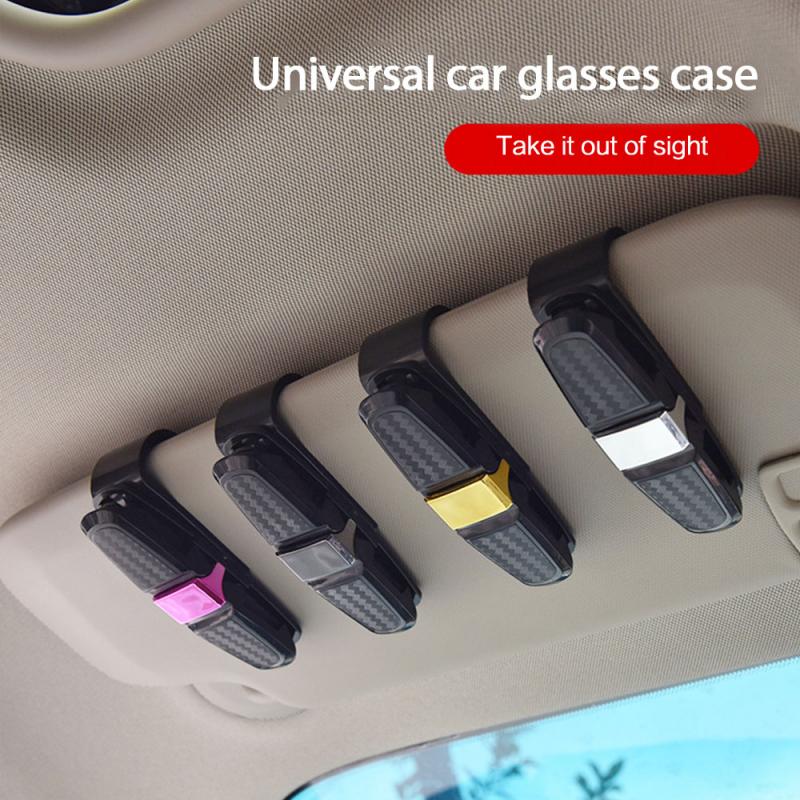 POPETPOP Porta Occhiali da Sole per Auto con Strass Bling