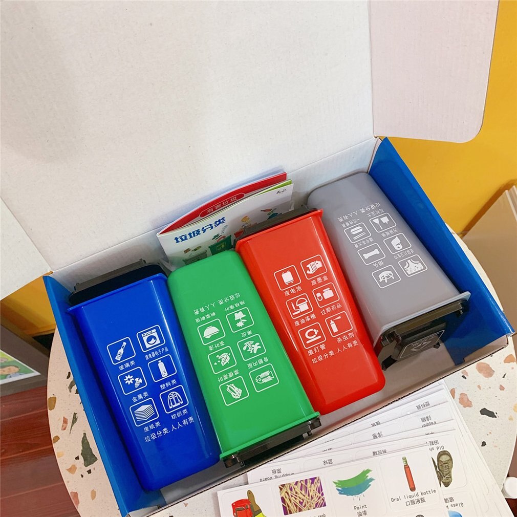 Garbage Sorting Bucket Puzzle Early Education Toy Classification Trash Can Student Pen Holder Storage Bucket