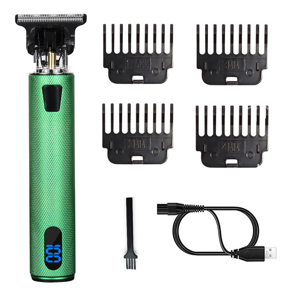 Elektrische Haar Schneiden Maschine Für Männer Drache Friseur Haar Trimmer 0mm Bart Rasierer USB kabellos Haar Haarschneidemaschine einstellen: Grün