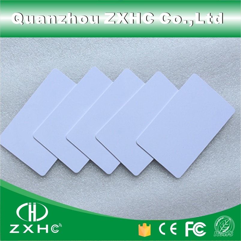 (10 stks/partij) T5577 Beschrijfbare Herbruikbare Wit Copy Kaarten Voor ID EM4100 Tk4100 RFID 125 Khz PVC Materiaal Waterdicht