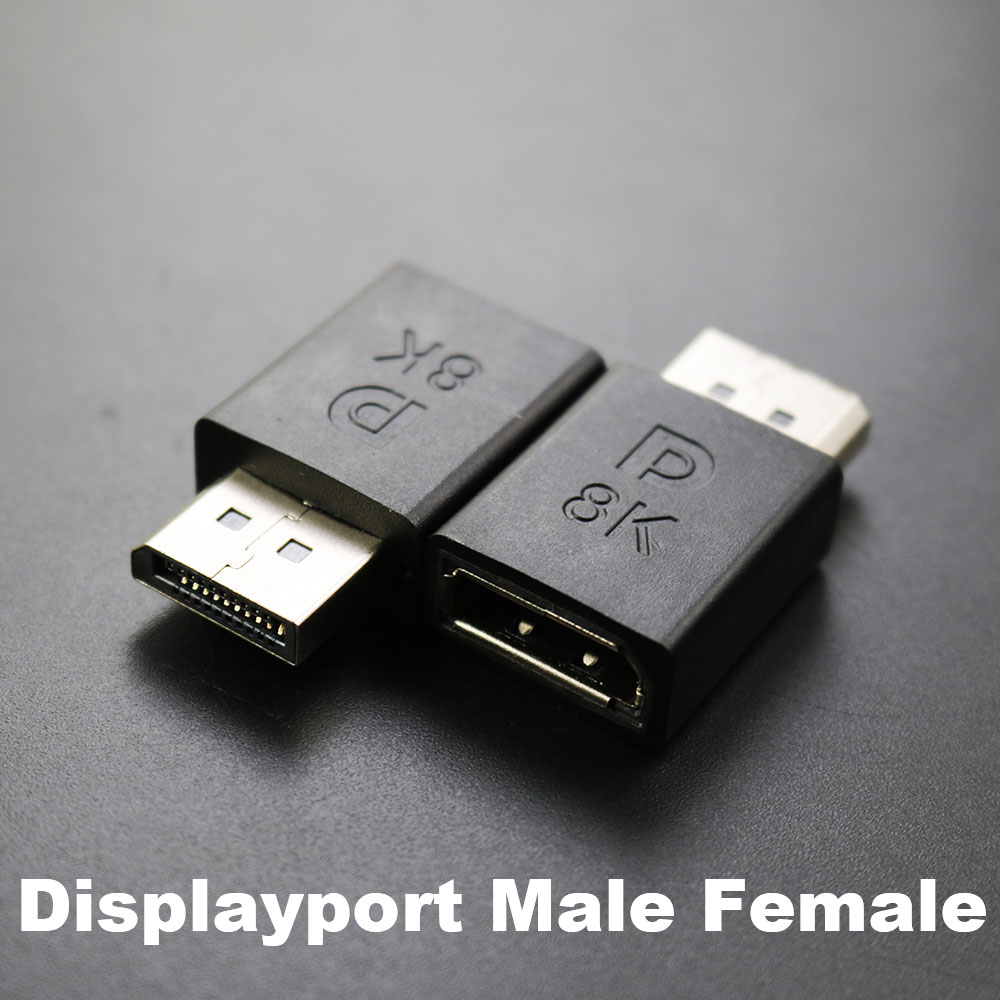 Displayport 1,4 V zu Mini-dp-Adapter rechtwinklig dp 8k/60hz 4k 2k/165hz durch 90 Grad Winkel Displayport 1,4 Konverter: Schwarz