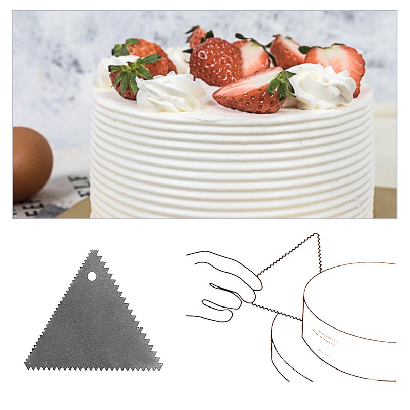 Grattoir à glaçage pour gâteau urijk, ensemble de lisseurs à glaçage, outils de cuisson, peigne, grattoir à gâteau, outils de décoration de gâteaux de bricolage