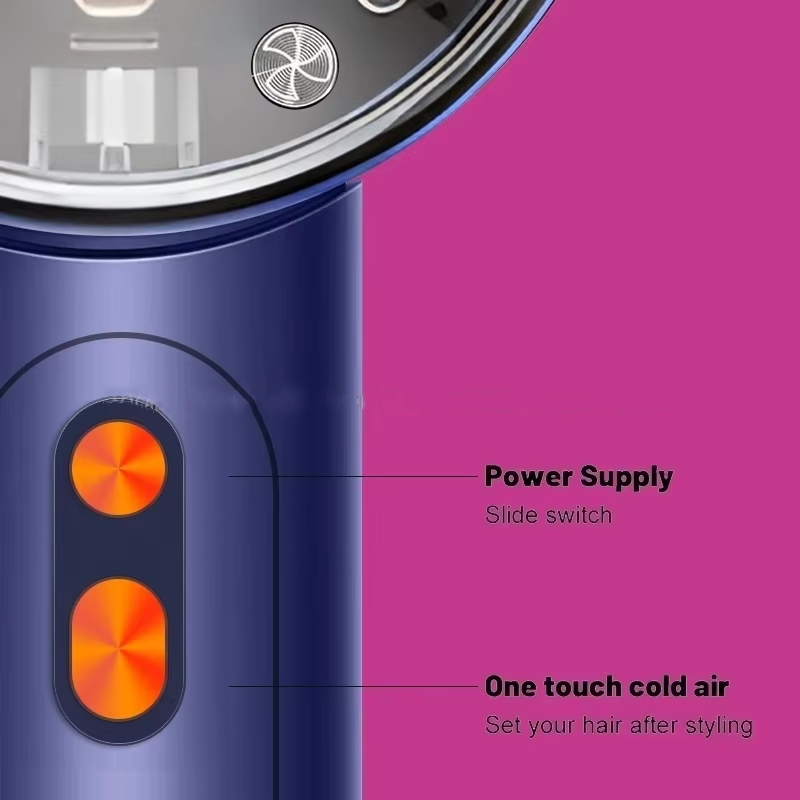 High-speed Hair Dryer High-power Multifunctional Hair Dryer Negative Ion Hair Care Styling Leafless Hair Dryer