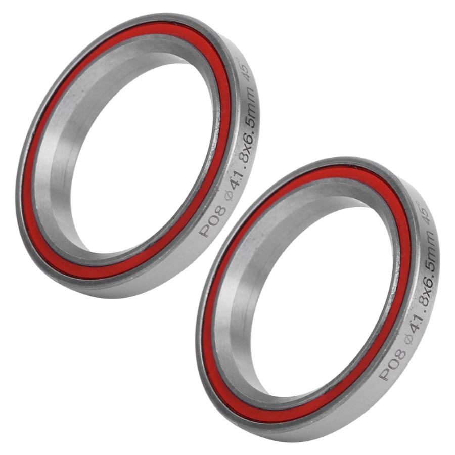 2PCS 41.8MM Bike Stem Headset Heavy Duty Mountain Bicycle Bike Double Sealed Bearing Headset Accessories