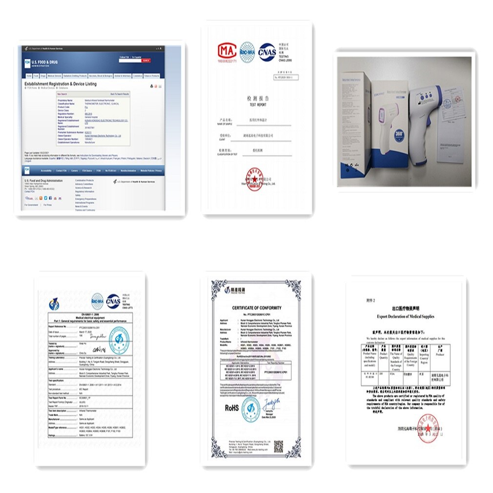 3-color Screen Digital Thermometer Non-Contact Infrared High Precision 16 Sets Of Memories Intelligent Temperature Meter Tool