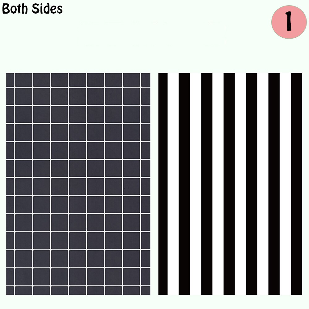 1PC Double-sided Plaid Grid Card Simple Retro Photo Prop Photography Background Paper Studio Desktop Backdrop Paper