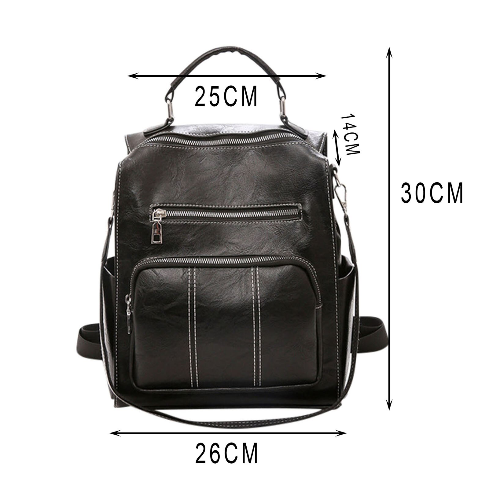 Moda Zíper Saco de Escola Estudante Mochila Bolsa de Ombro Convertible Mochila Sacos de Estilo Britânico Do Vintage Clássico Elegante рюкзак