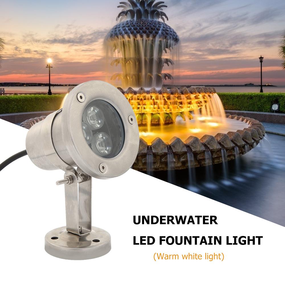 DC12V Underwater LED Fountain Lights IP65 Waterproof Swimming Pool Pond Lamp Good Transmittance and Uniform Lighting