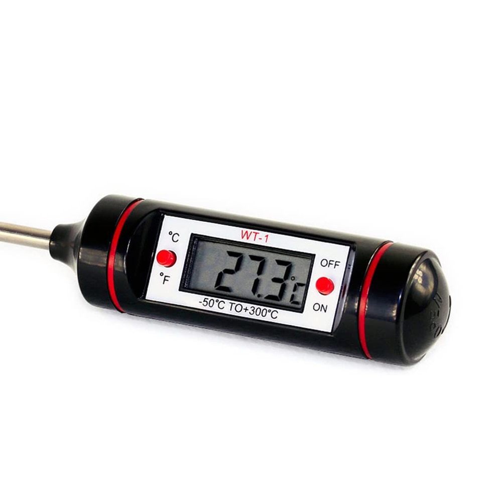 Chanfong Draagbare Digitale Keuken Thermometer WT-1 Bbq Vlees Water Olie Koken Elektronische Probe Voedsel Oven Thermometer Met Buis