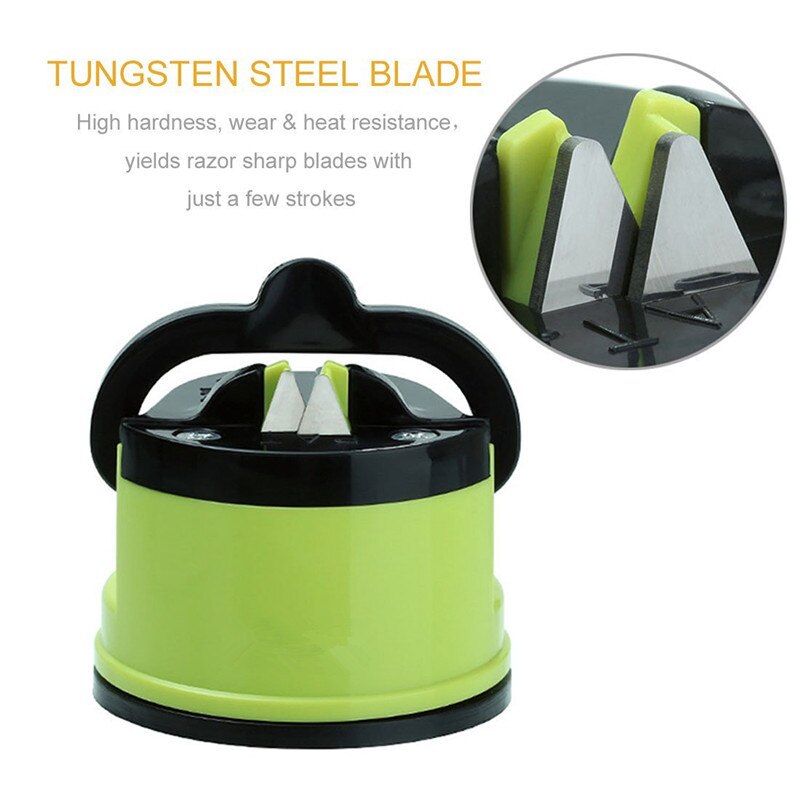 Suction cup sharpener with patch Household sharpener Kitchen gadgets Quick sharpener Multi-function tool