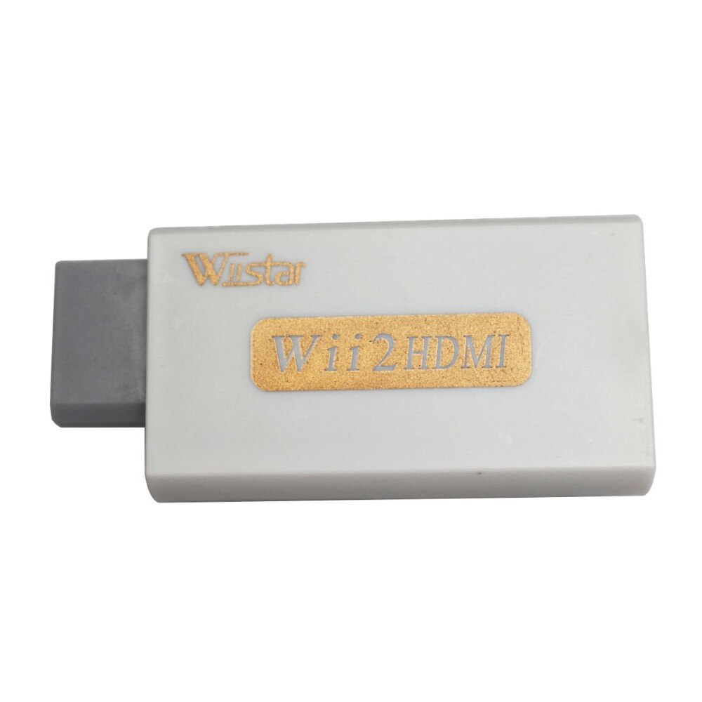 Wiistar Retail Wit Voor Wii naar HDMI Wii2HDMI Adapter Converter Bypass Ondersteuning 1080 P 3.5mm Audio Video Output
