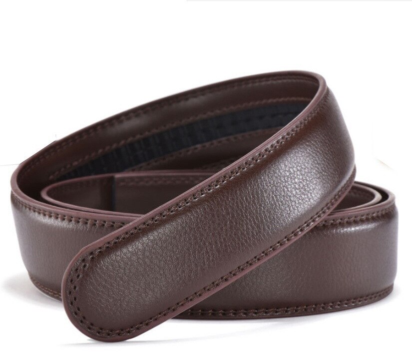 Menn uten spenne stropp automatisk belte forlenget kropp med forlenget 105 110 120 125 130 140 150 160 170cm avlet 3.5cm pvc