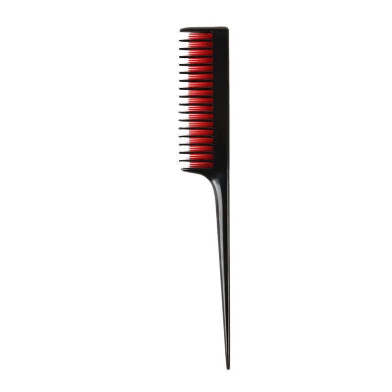 9-Rijen Detangling Hair Brush Denman Ontklitter Haarborstel Scalp Massager Rechte Krullend Nat Haar Kam: red