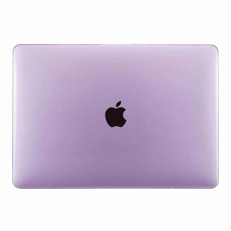 Blank gennemsigtig etui til macbook retina 12 tommer  a1534 krystal gennemsigtigt hårdt cover: Lavendel