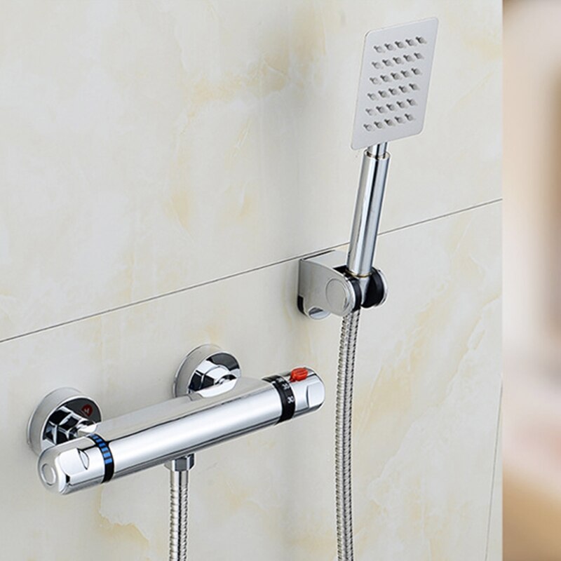 Thermostatic Shower Faucet Mixing Valve Wall Mounted Control Valves for Home Bathroom Bathtub Shower Faucet Cold Adjustable