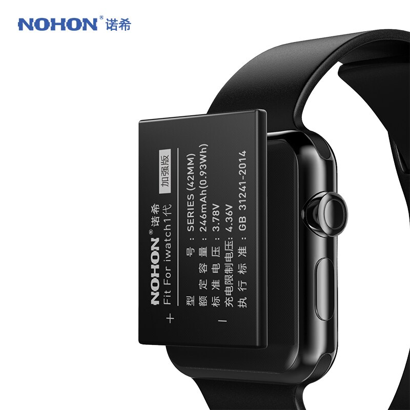 NOHON Battery For Apple Watch Series 1 2 3 4 5 SE 6 44mm 42mm Replacement Bateria For iWatch S1 S2 S3 GPS LTE S4 S5 S6 38mm 40mm