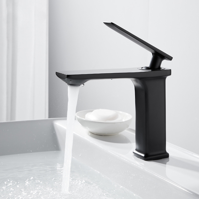 Waterval Basin Kraan Cold Mixer Basin Sink Tap Messing Zwart Wit Goud Badkamer Mixer Crane Home Hardware Kraan