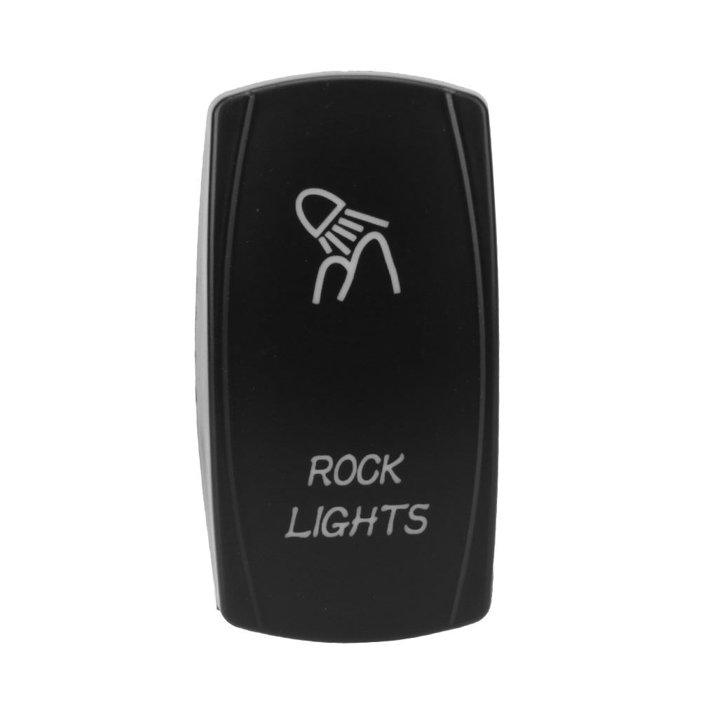 Voltímetro Digital para coche marino, impermeable, doble puerto USB, 4 bandas de palanca de interruptor basculante, 12V/24V, Panel de interruptor LED + pegatina: 1 Pin Marine Switch