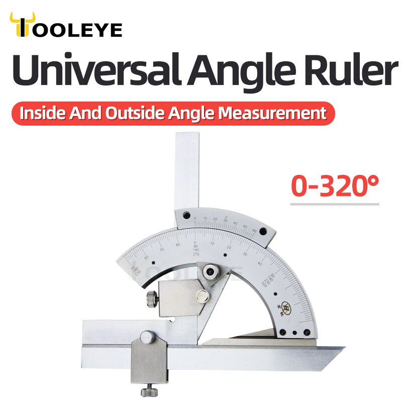320° Universal Angle Ruler Bevel Protractor Angle Measuring Instrument Carbon Steel Angle Ruler Woodworking Find Angle Tools