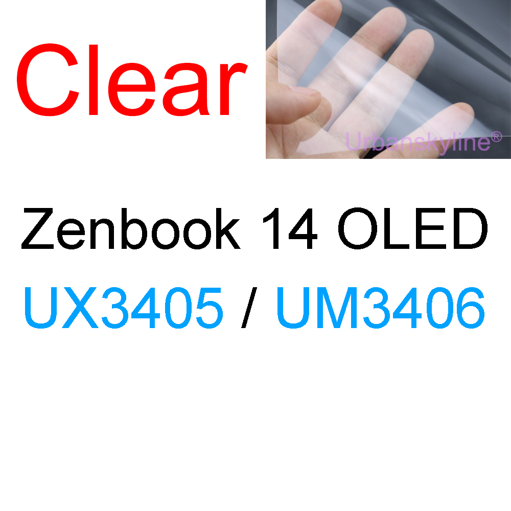 Displayschutzfolie für asus zenbook duo  ux481 ux482 ux582 ux8402 ux8406 flip  ux561 ux363 ux490 oled hd, klar, matt, mit milchglas-folie: Seeblau