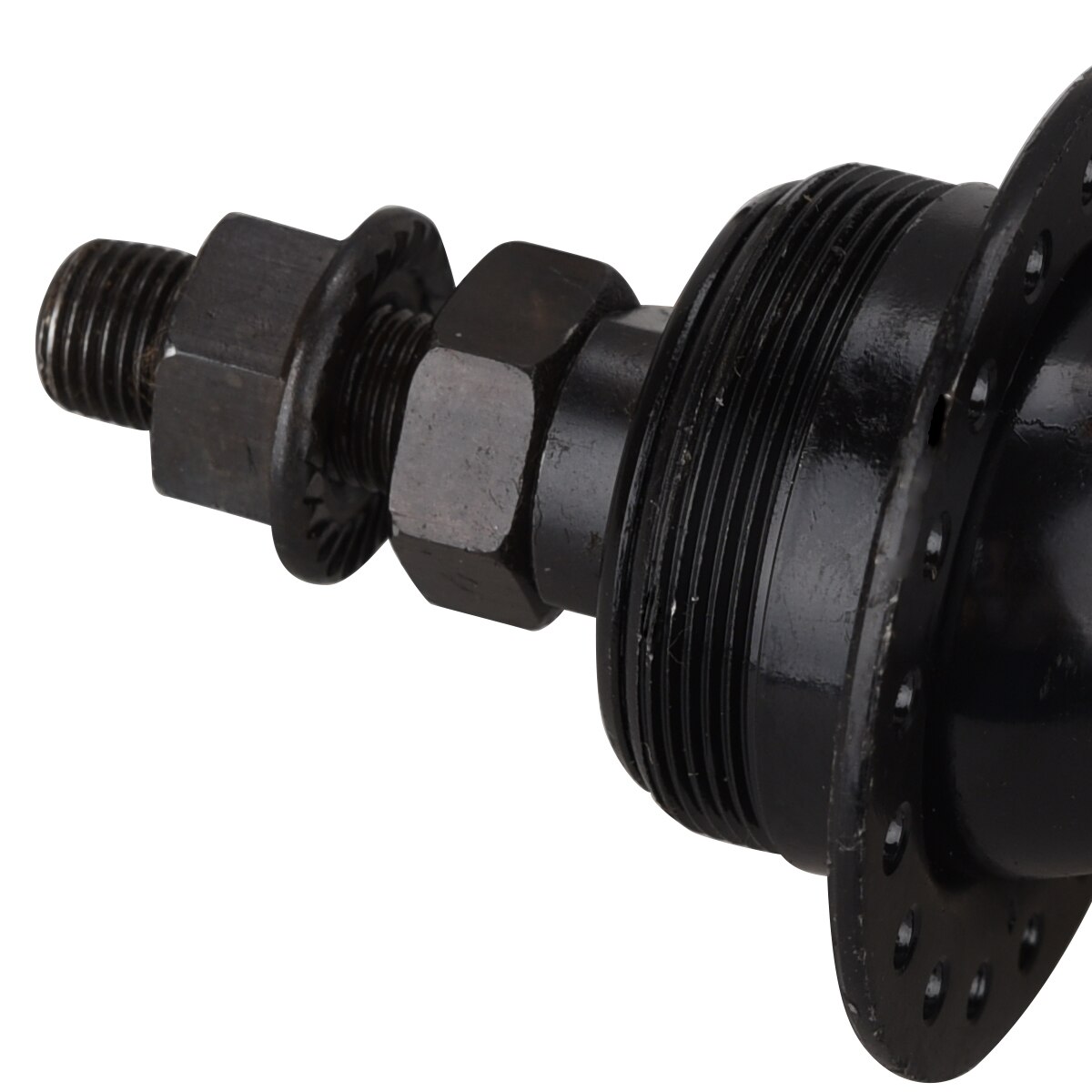 MTB Mountain Road Bike Rear Hub Axis Iron Steel 36 Holes 3/8inch 175mm Bicycle Rear Wheel Axle Hub Replacement Bike Accessories