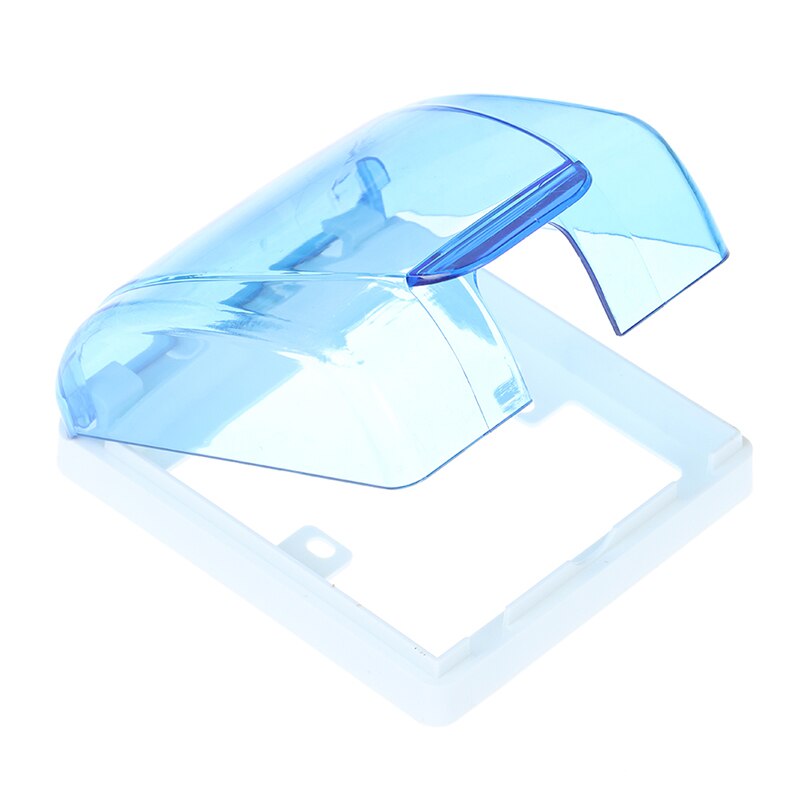 Waterproof 86 Type Wall Socket Plate Panel Box Cover Protector: Blue