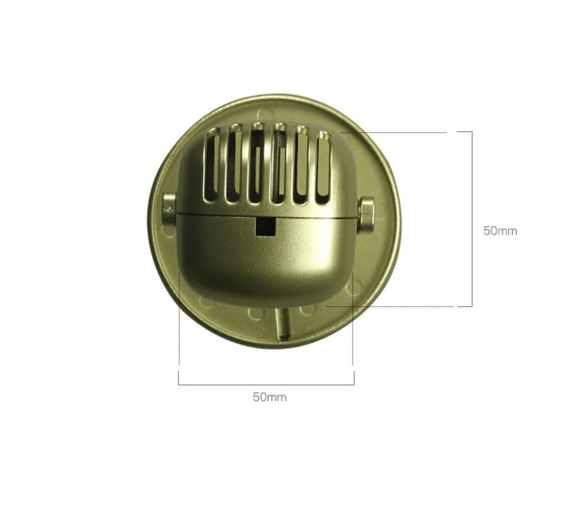 Micrófono clásico Retro Prop Estilo Vintage Mic soporte Universal Compatible con grabación de estudio de Karaoke de rendimiento en vivo Prop