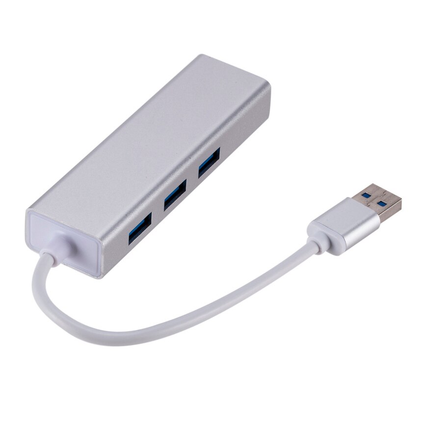 Grwibeou Usb Ethernet Usb Hub Te RJ45 Lan Netwerkkaart 10/100 Mbps Ethernet Adapter Voor Mac Ios Laptop Pc Windows 3 Port Usb Hub