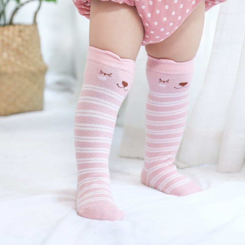 nueva lindo de dibujos animados de Niños de algodón calcetines de estéreo de tubo cómodo bebé Calcetines antideslizantes Calcetines