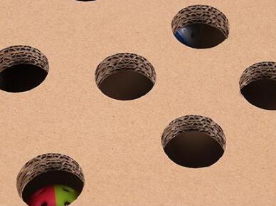 ROUND shape Cat Scratcher Fat Cat Bed Cardboard Paper Scratching Pad with funny toys