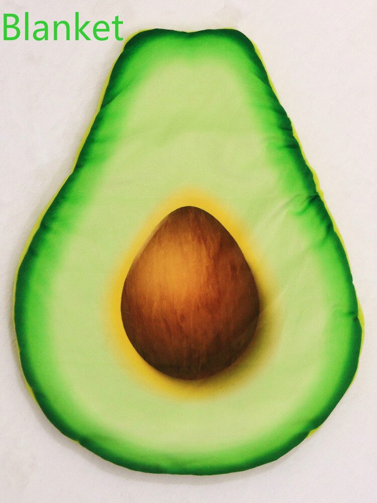 Kreative Pet Kissen Decke Weichen Samt Pizza Ei Lebensmittel Obst Gedruckt Hund Katzen Schlaf Matte Winter Warme Decken Haustiere Produkte: Avocado Blanket / L