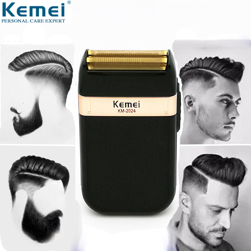 Kemei-afeitadora electrónica para hombre, dispositivo de Navalia para Barba, Afeitadora eléctrica Kemel Mans, máquina para Barbiar, Sheiver Keimei