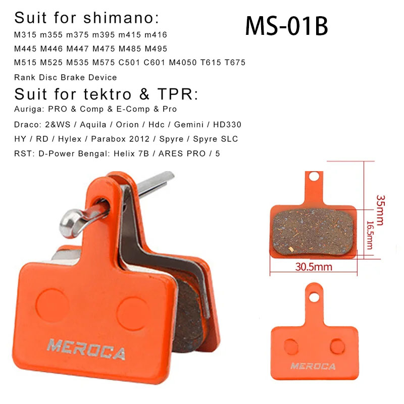 Plaquettes de frein à disque de vélo VTT Deore M615, Shimano G01S, G01S, XTR, M9000, M9020, M985, M988, XT, M8000, M785, SLX, M7000, M666, M675: YELLOW