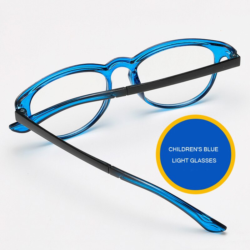 Seemfly-gafas antirayos azules para bebés, gafas de seguridad para niños, gafas de computadora con espejo liso, lentes transparentes para niños