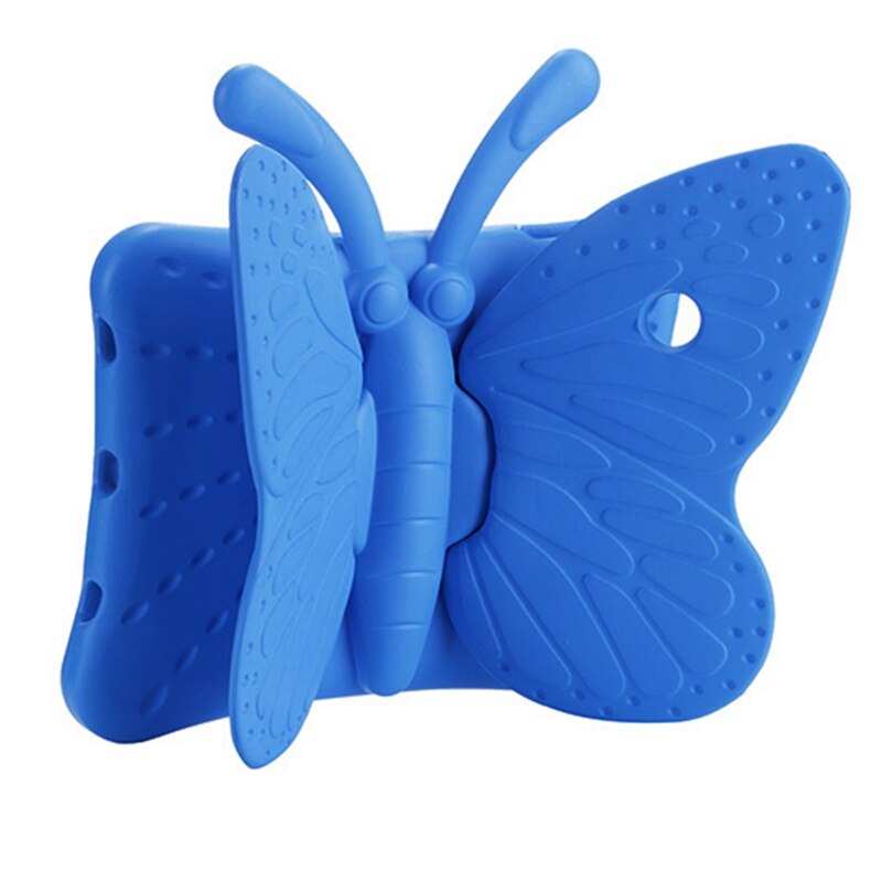 Case for ipad air /Air 2 / ipad pro 9.7 butterfly EVA cover with stand Silicone para shell coque for ipad case: Blue