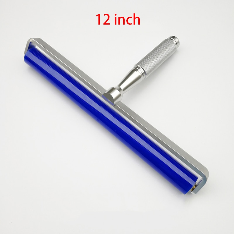 1PCS Dust Removal Sticky Silicone Roller Anti-Static Roller Brush Manual Cleaner Phone Repair Tool Aluminum Alloy Handle